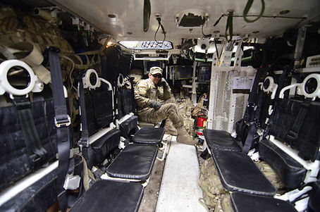 Soldier inside of a Truck