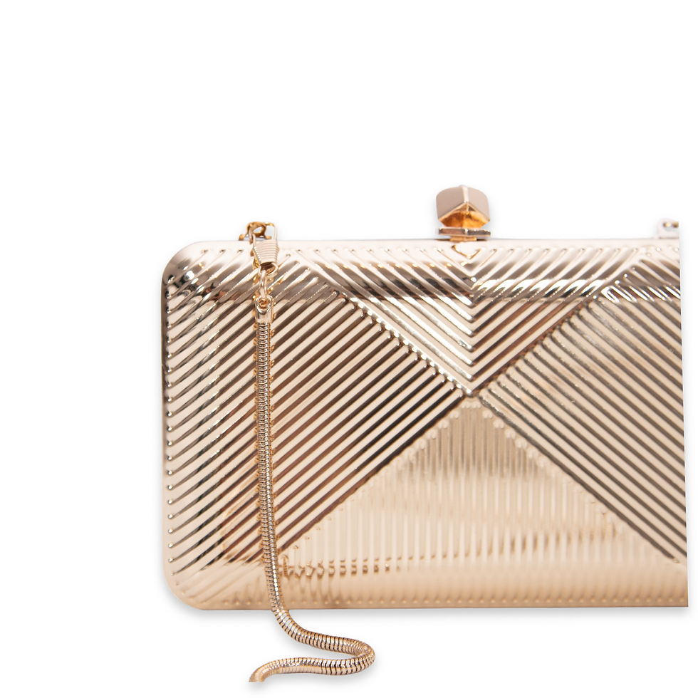 Küçük resim: Ava Gold Clutch - Ava Altın Renk Clutch
