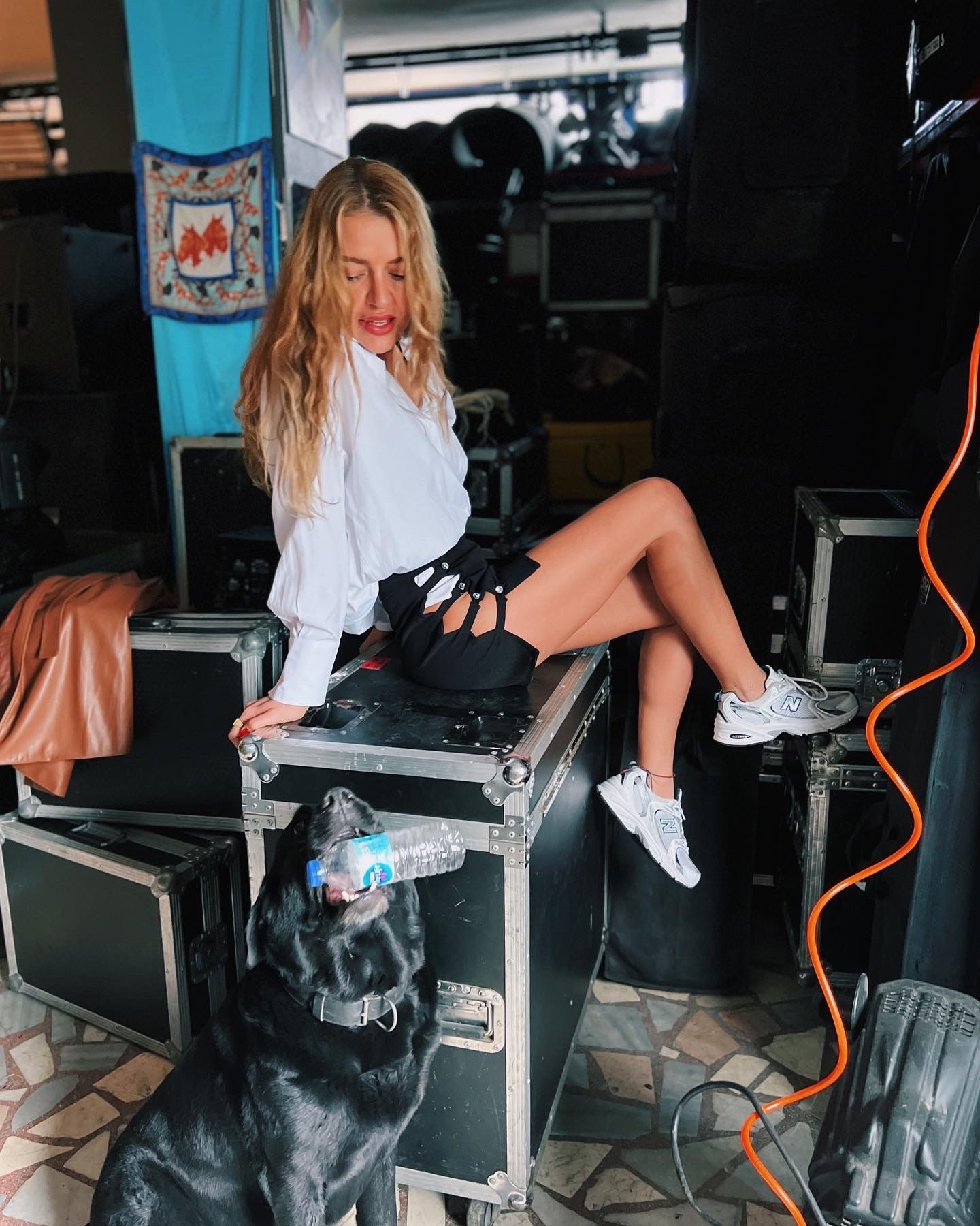 EMMA SKIRT, SİYAH TAŞLI ETEK