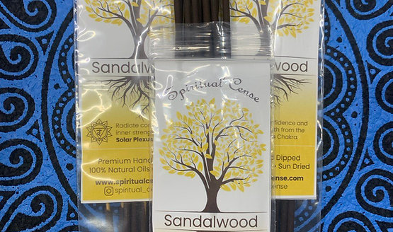 “SANDALWOOD” Solar Plexus Chakra Incense Pack of 15