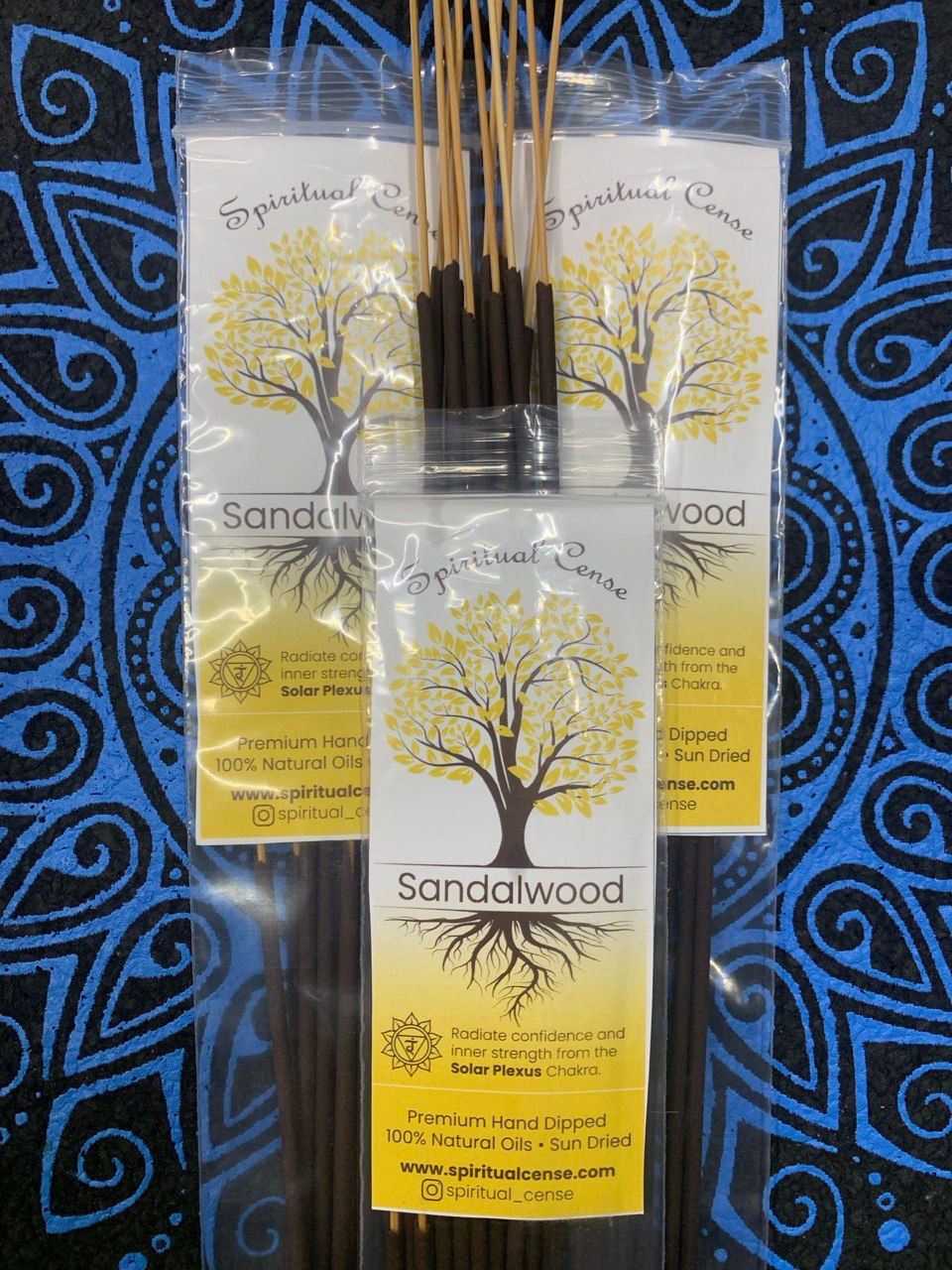 “SANDALWOOD” Solar Plexus Chakra Incense Pack of 15