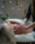 Head spa therapist performing scalp treatment at The Hideaway