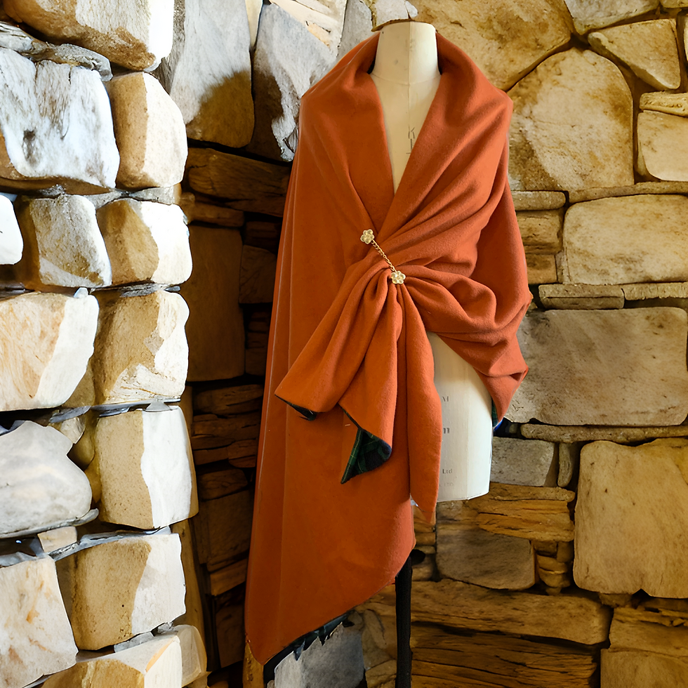 Thumbnail: Reversible Checked Shawl Coat