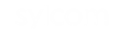 sylcom white logo