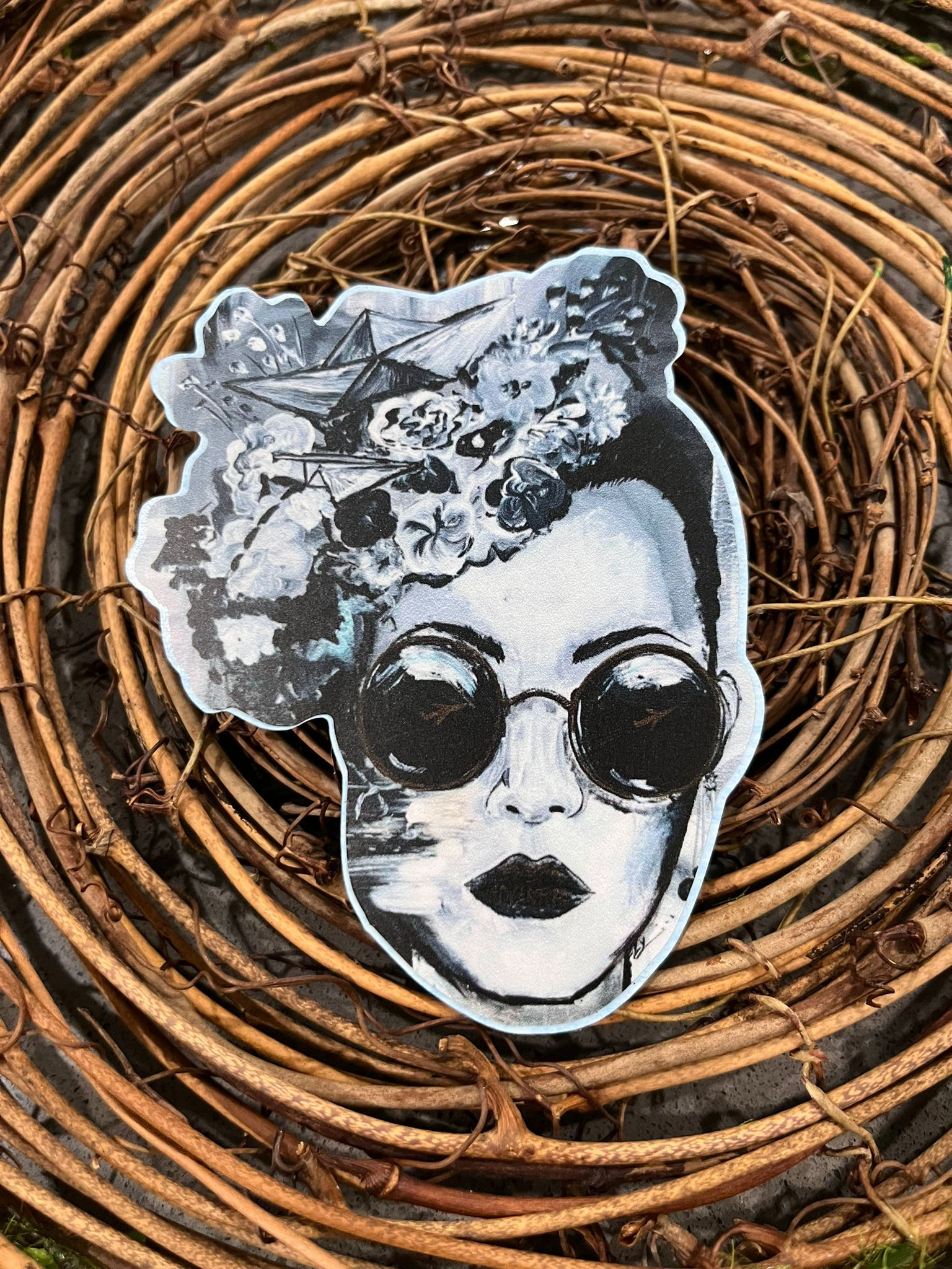 Traveling Girl Sticker