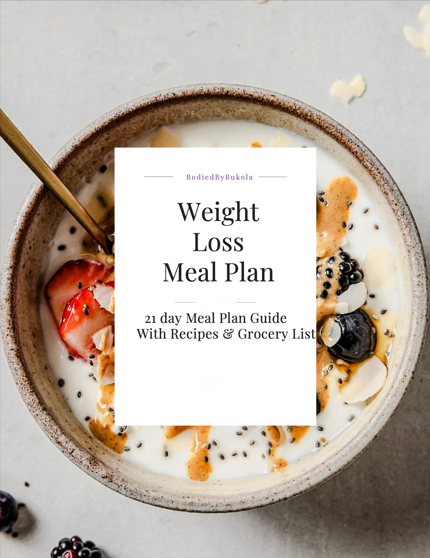 WEIGHT LOSS MEAL PLAN