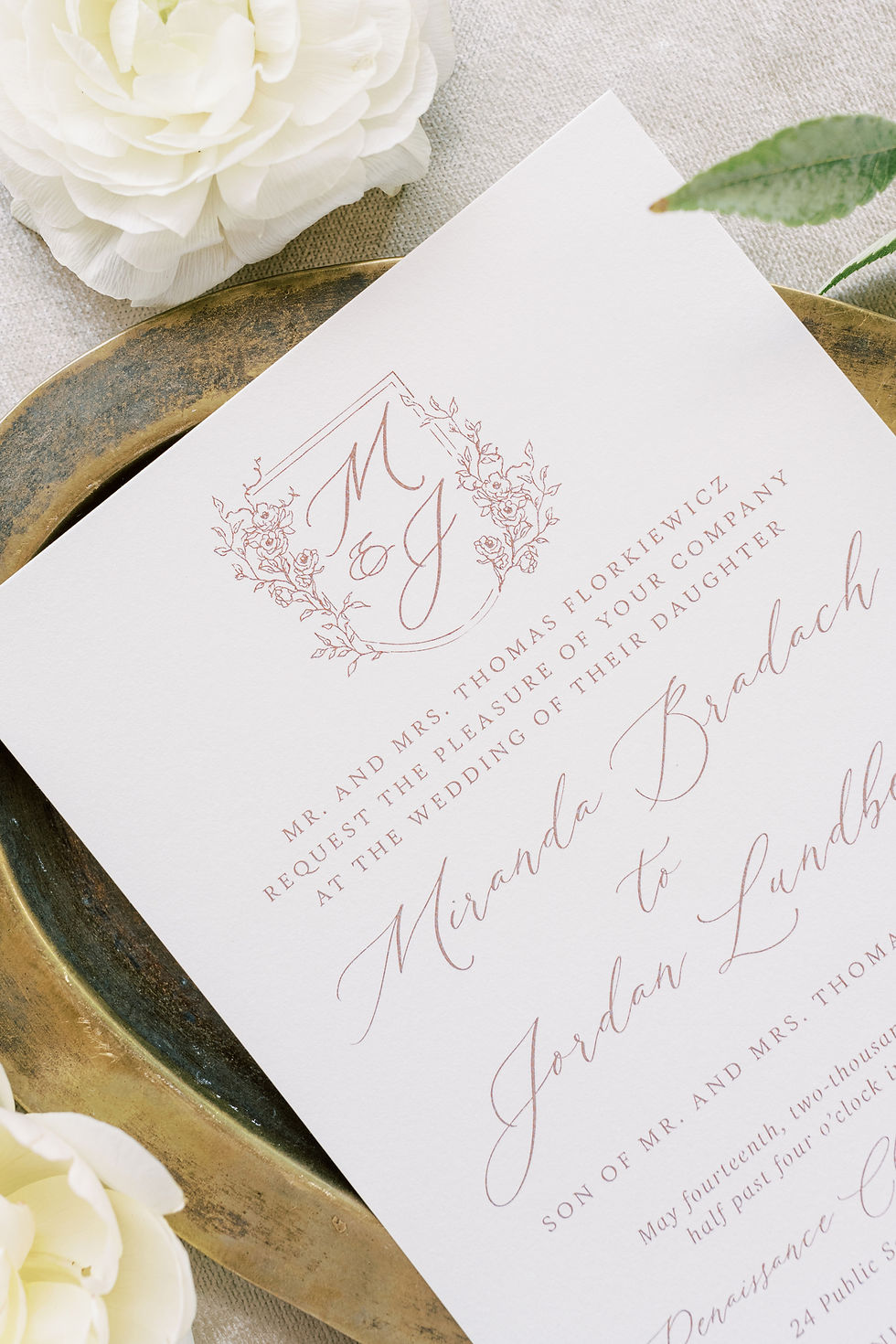 Wedding invite design and wording
