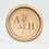 Thumbnail: Leafy Sprig Double Initial Semi-Custom Monogram with Double Circle