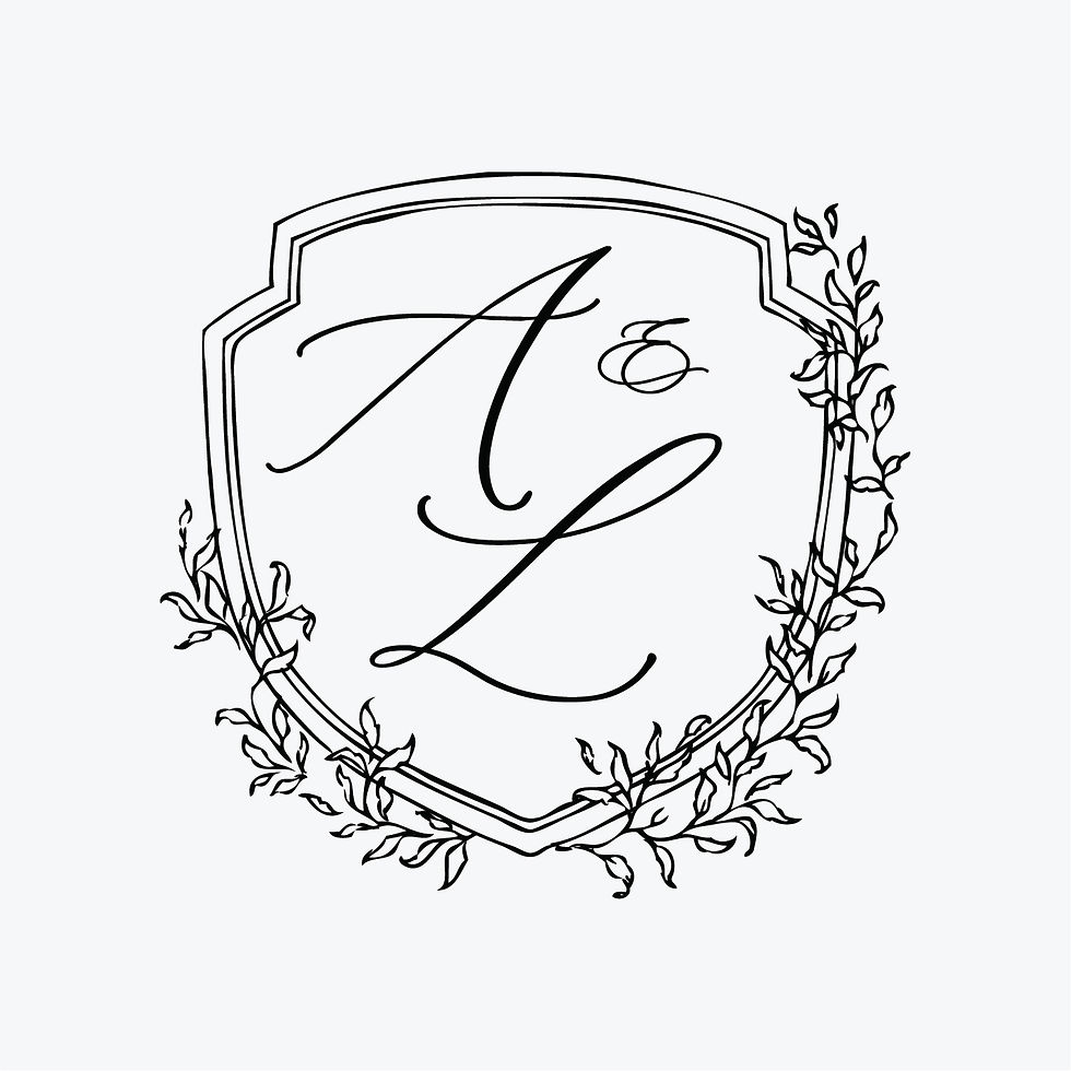 Greenery Crest Double Initial Semi-Custom Monogram