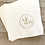 Thumbnail: Leafy Sprig Double Initial Semi-Custom Monogram with Double Circle