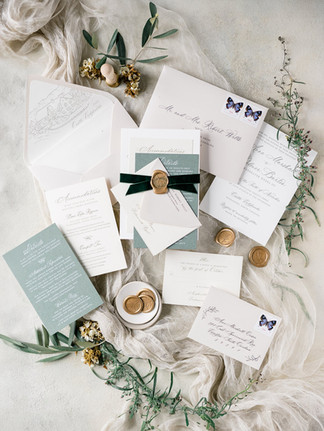 Custom wedding invitations for Castle Ladyhawke, North Carolina