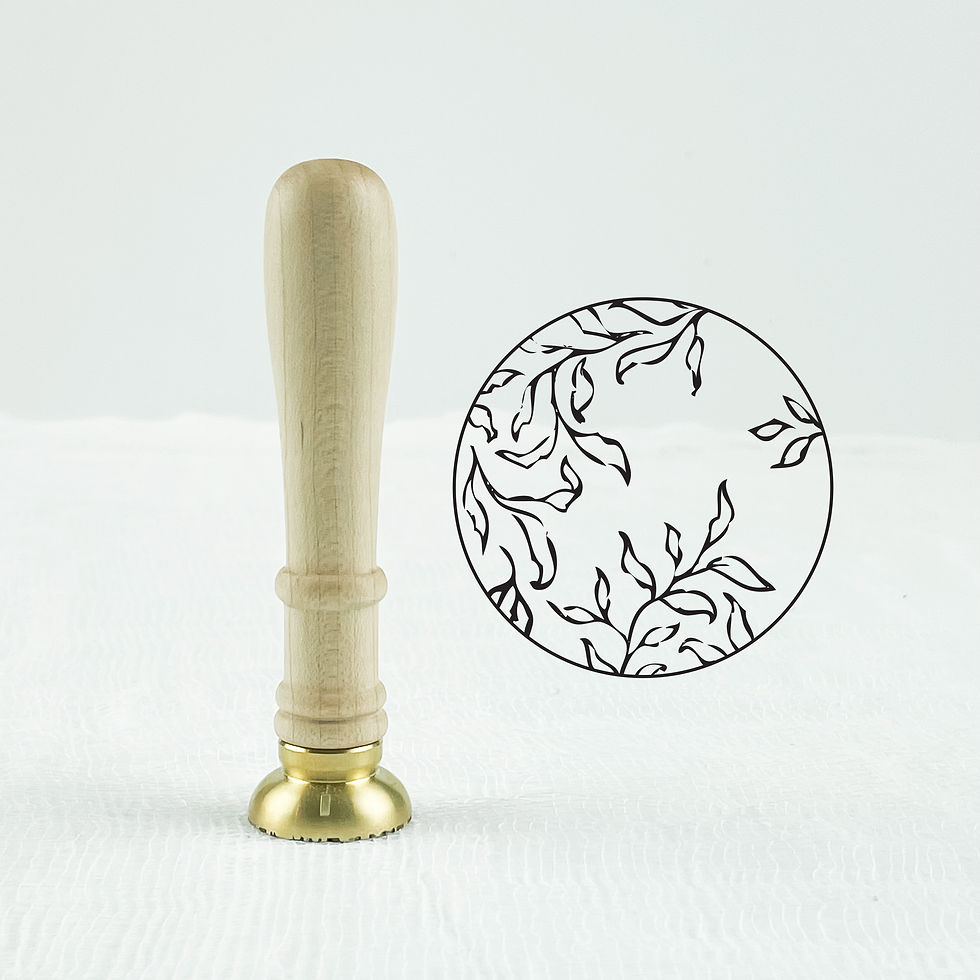 "Organic Greenery" Wax Seal Stamp