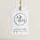 Thumbnail: Leafy Sprig Double Initial Semi-Custom Monogram with Double Circle