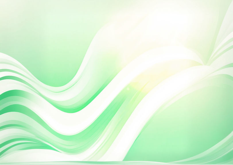 pastel colours in lgith green and white in a painting style evoking calm and peace of basi