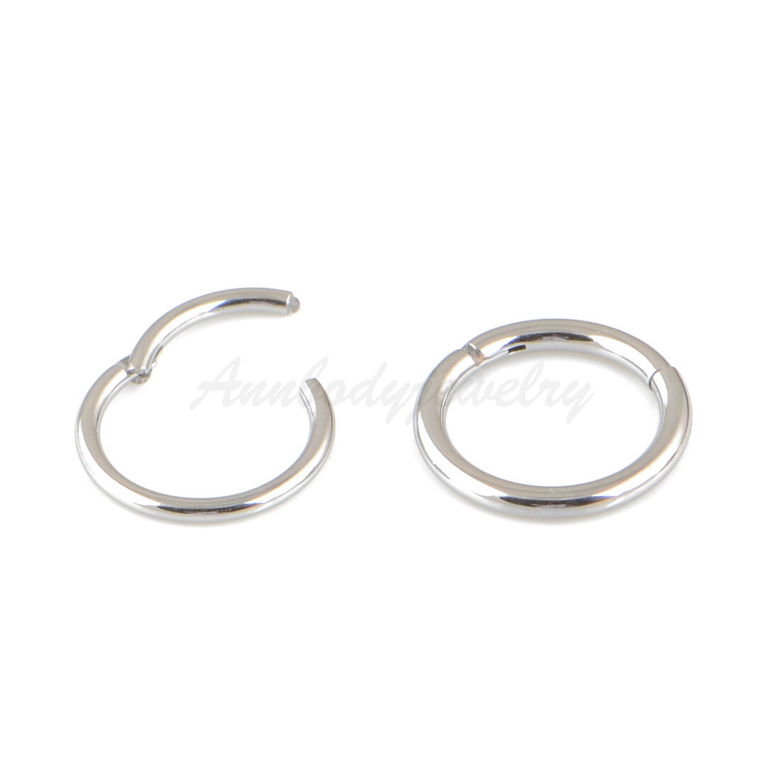 Seamless hoops 16 guage in implant grade surgical steel