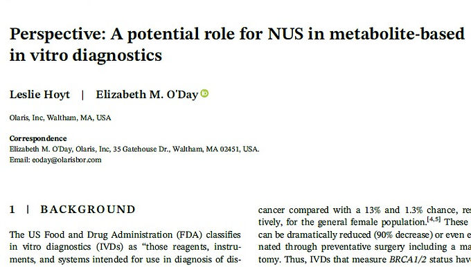 Olaris publishes in special Non-Uniform Sampling issue of Magnetic Resonance in Chemistry