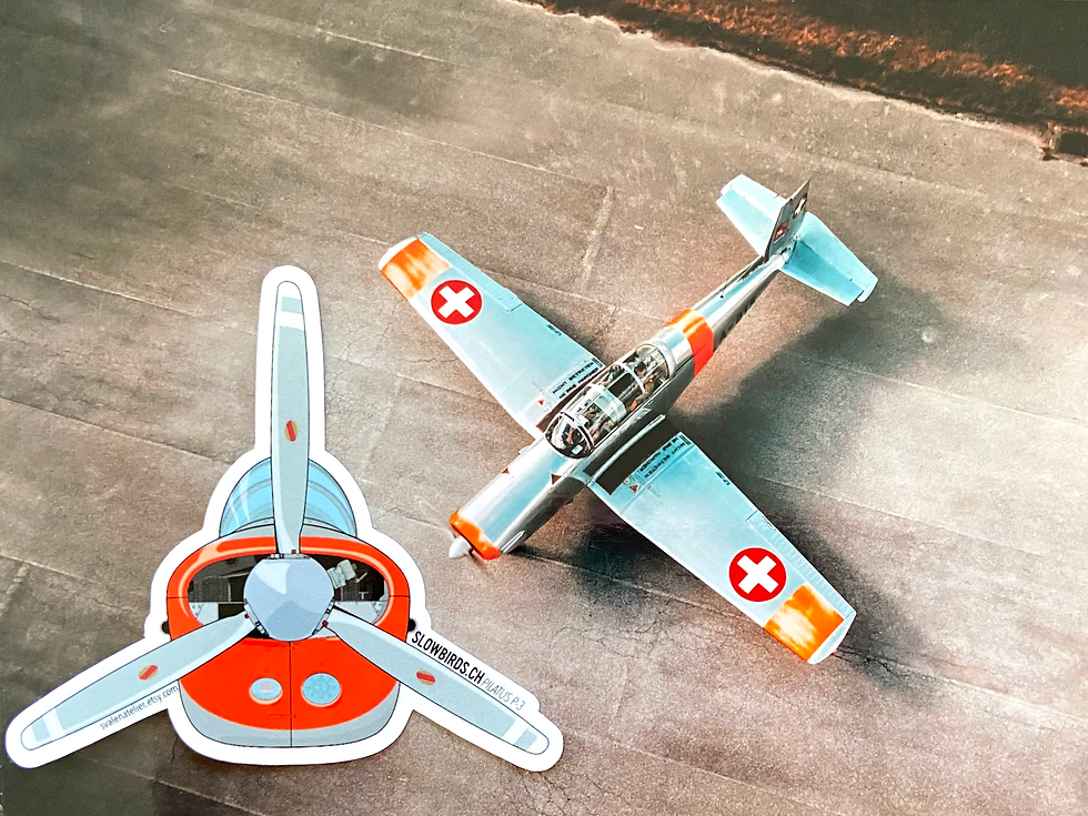 Thumbnail: Pilatus P-3 Stickers / Aufkleber