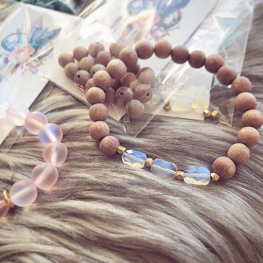Thumbnail: Bracelet Kits Sandia, Pink Aura, Fancy, Sweet, Rosewood Diffuser