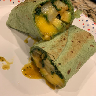 Green Coconut Curry Wraps