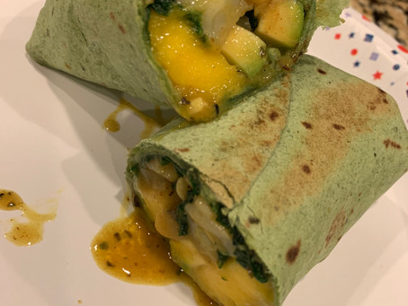 Green Coconut Curry Wraps