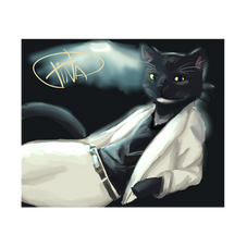 Michael Jackson Thriller album cover cat version