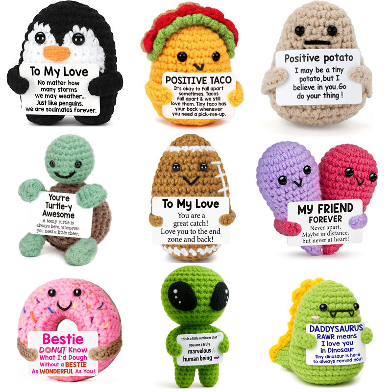 Handmade Knitted Positive Pals