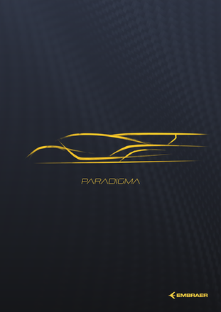 Paradigma Catalog Cover Page Design by Theophilus Wallen for Embraer