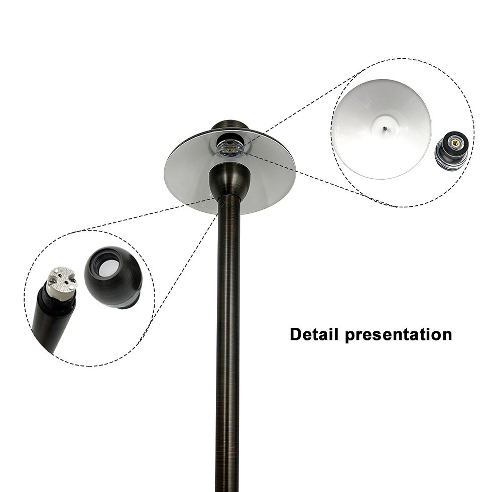 Thumbnail: Roux R-P210 15-Inch Brass G4 Pathway Light