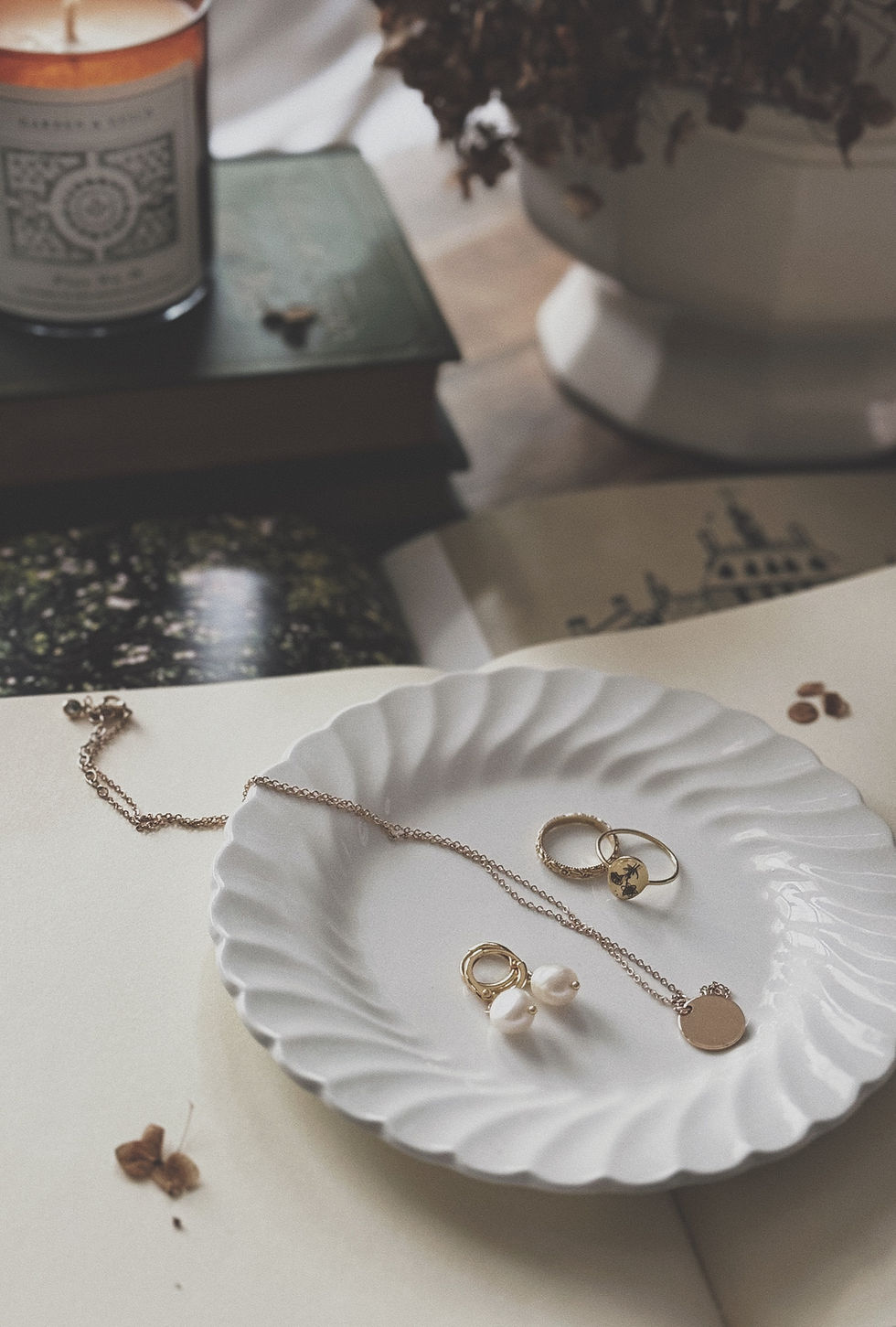 Thumbnail: Ironstone Candle Trinket Tray