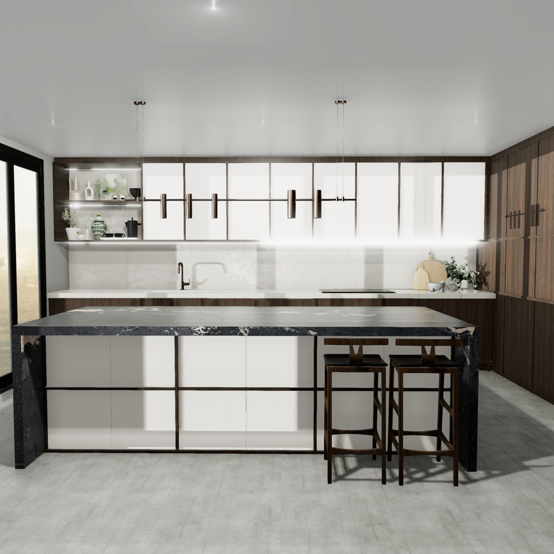 Japandi Style Kitchen- Broadbeach
