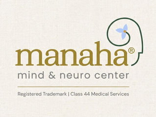 Manaha® Clinic | Mind & Neuro Center logo announcing registered trademark status