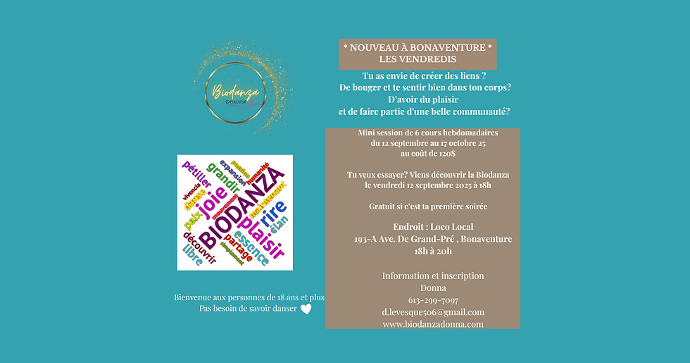 Biodanza d'initiation à Bonaventure