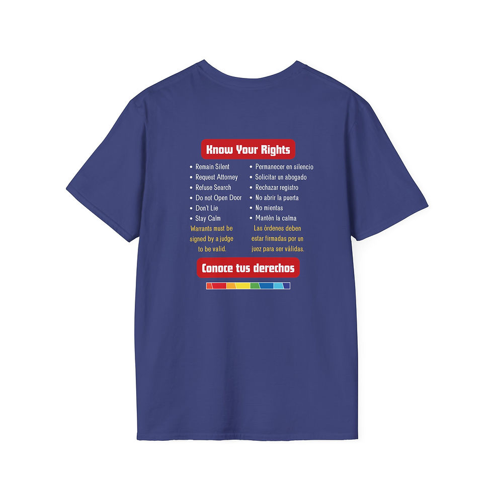 Thumbnail: Know Your Rights WF T-shirt