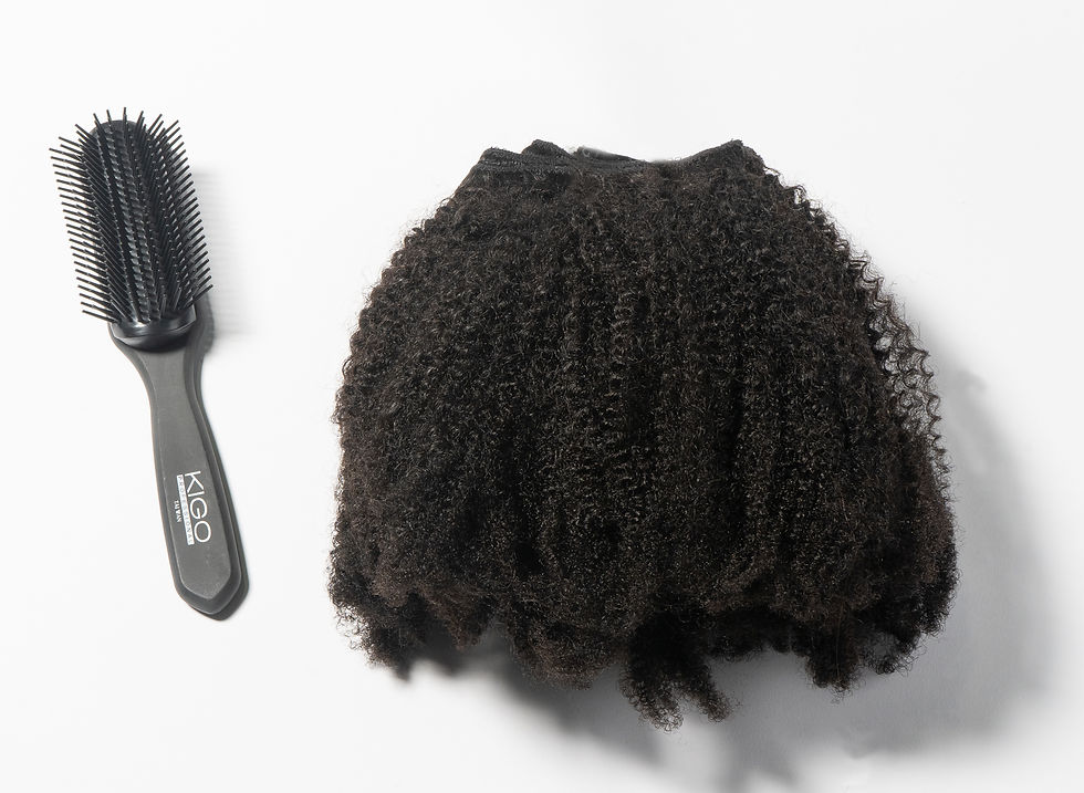 Miniature : Afro kinky Coily clips in set for 4b and 4c textures