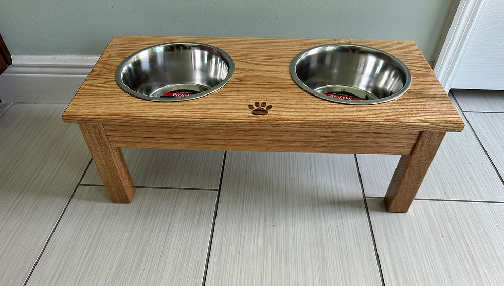 Thumbnail: Red Oak Elevated Pet Feeding Station