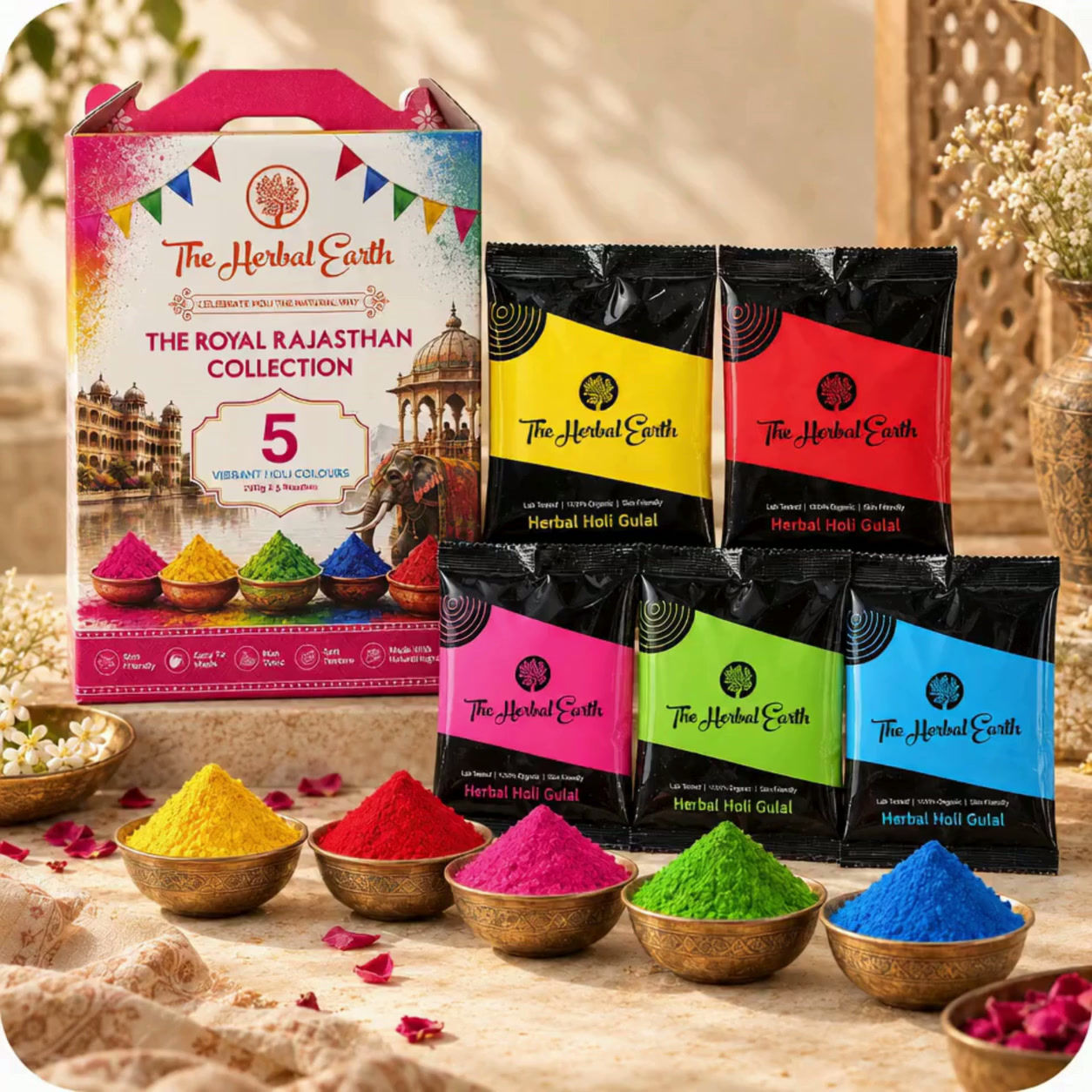 The Herbal Earth® - The Royal Rajasthan Collection - 100gm x 5 pouches