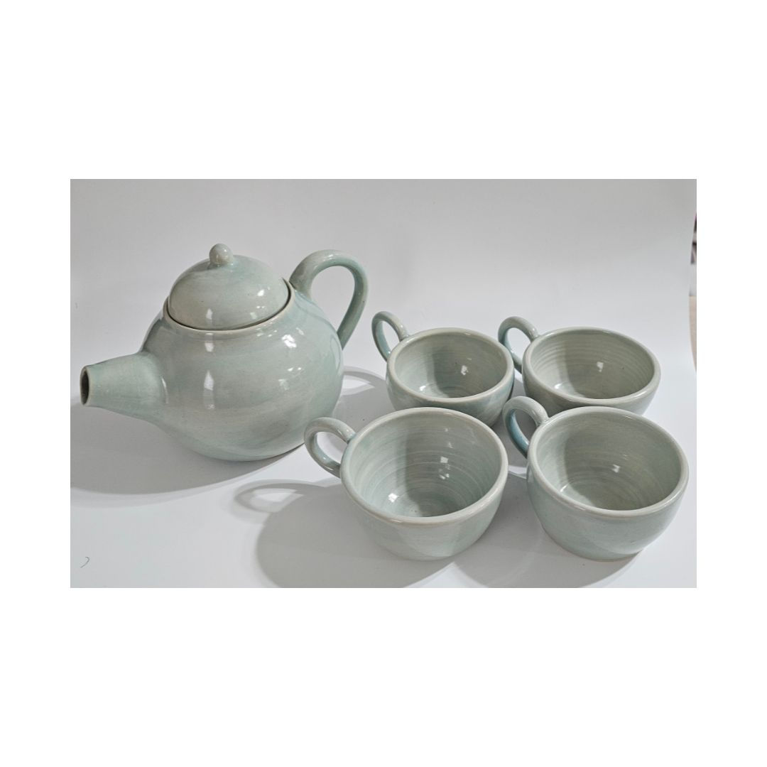 Seafoam Blue Tea Set