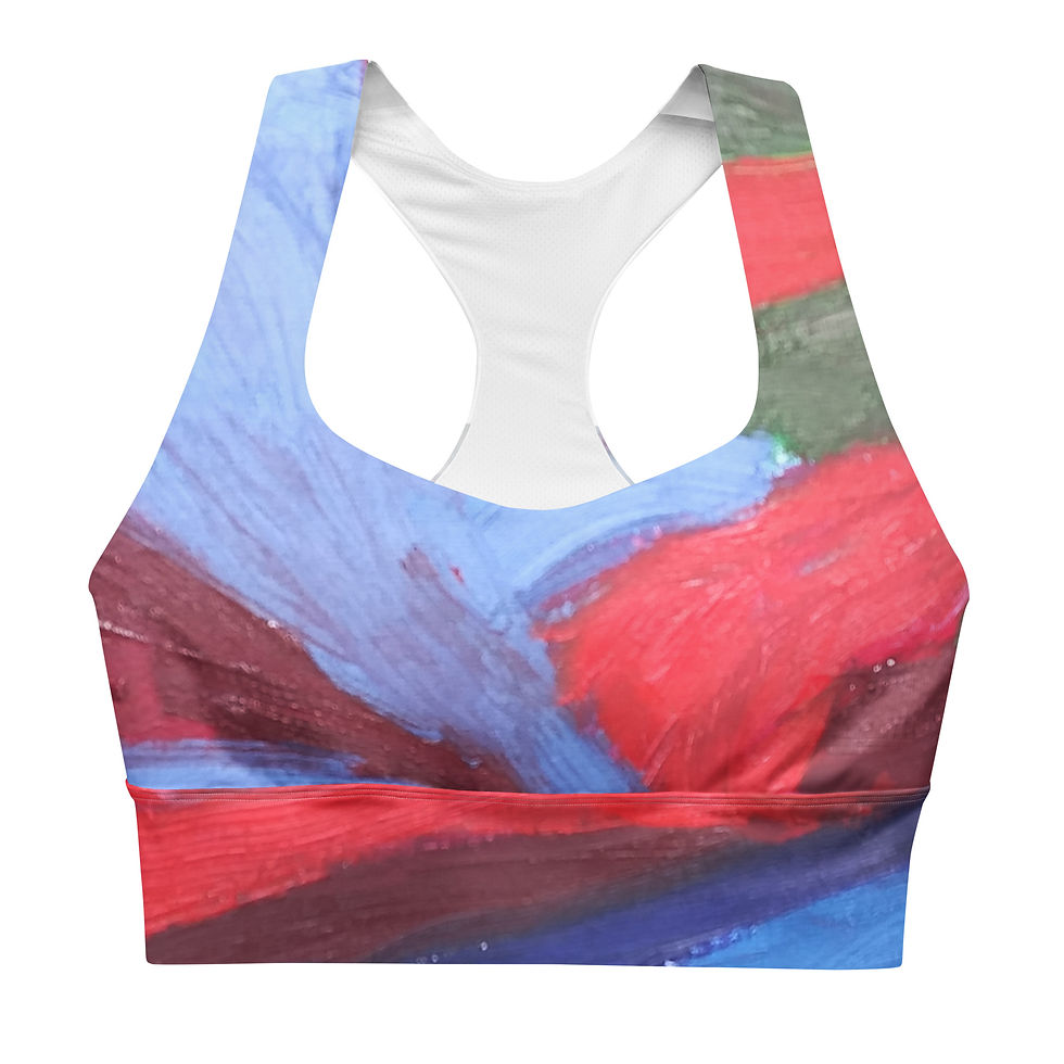 Thumbnail: Pathway Longline Sports Bra - Print Design by Valinda