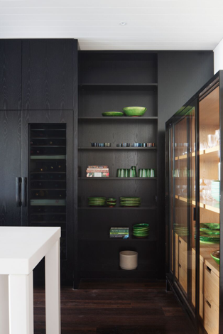 Albert Park Dark Themed Kitchen Interior by Hindley & Co.
