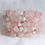 Thumbnail: Rose  Quartz and Pearl wrap bracelet