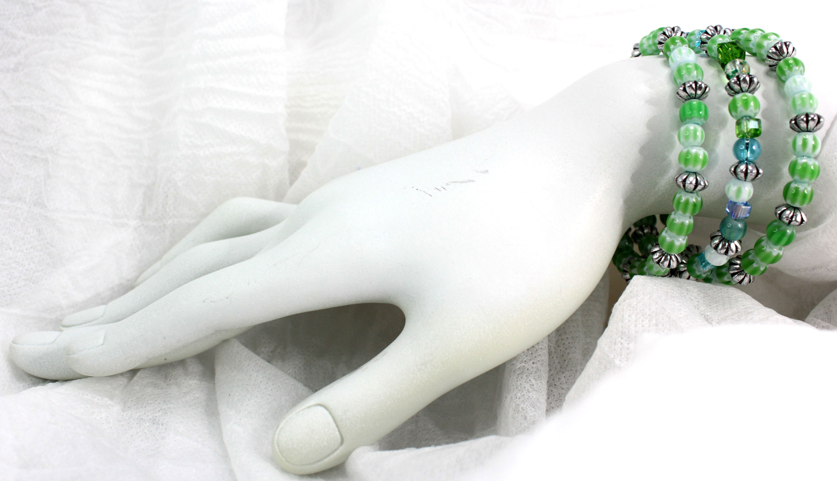 Seedtime Green Stack bracelets