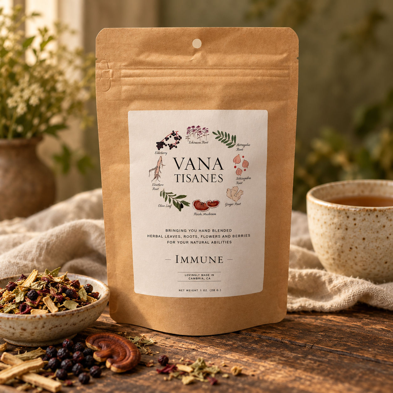 VANA TISANES - Immune Herbal Tea Blend