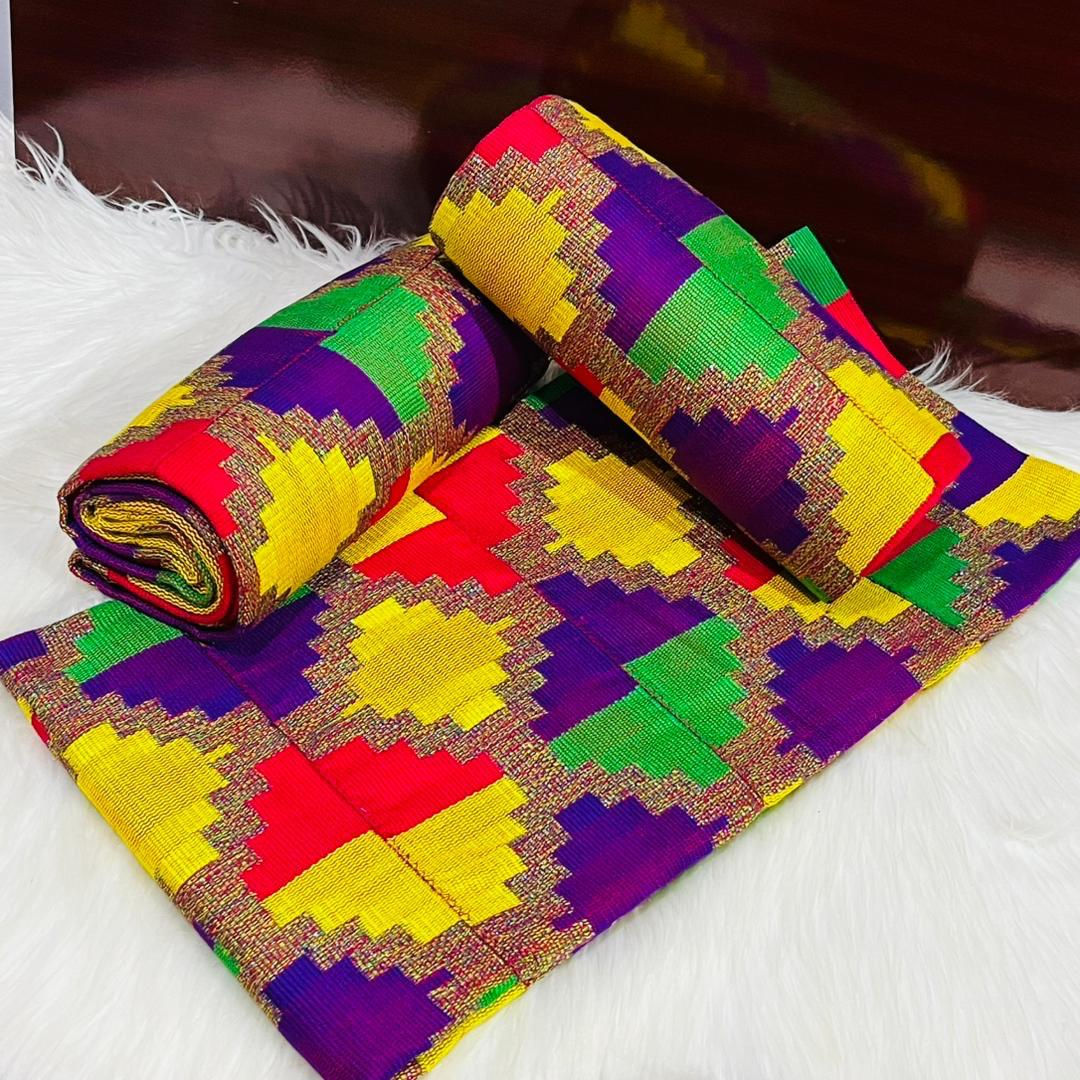 VIOLET KENTE FABRIC