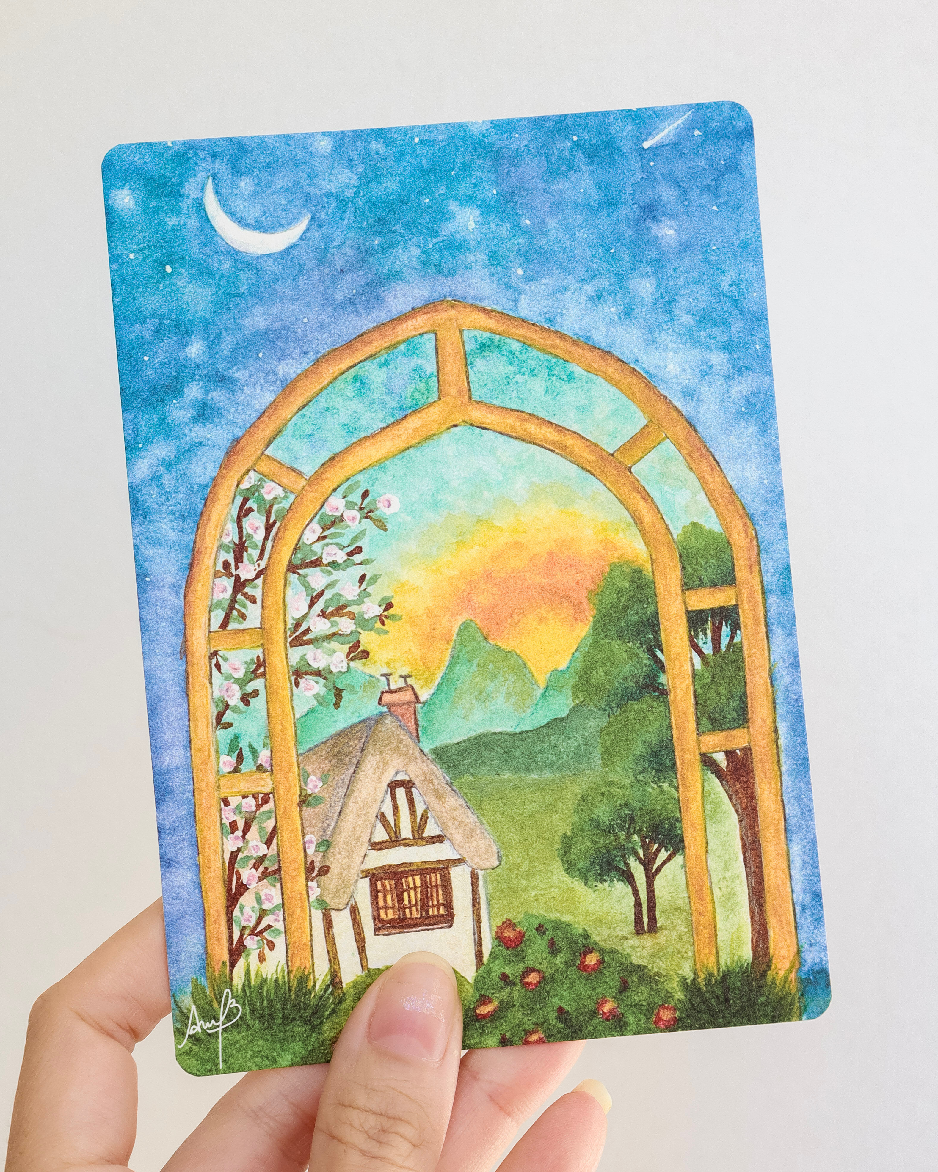 Cartão-postal "passagem da noite" - Encantário