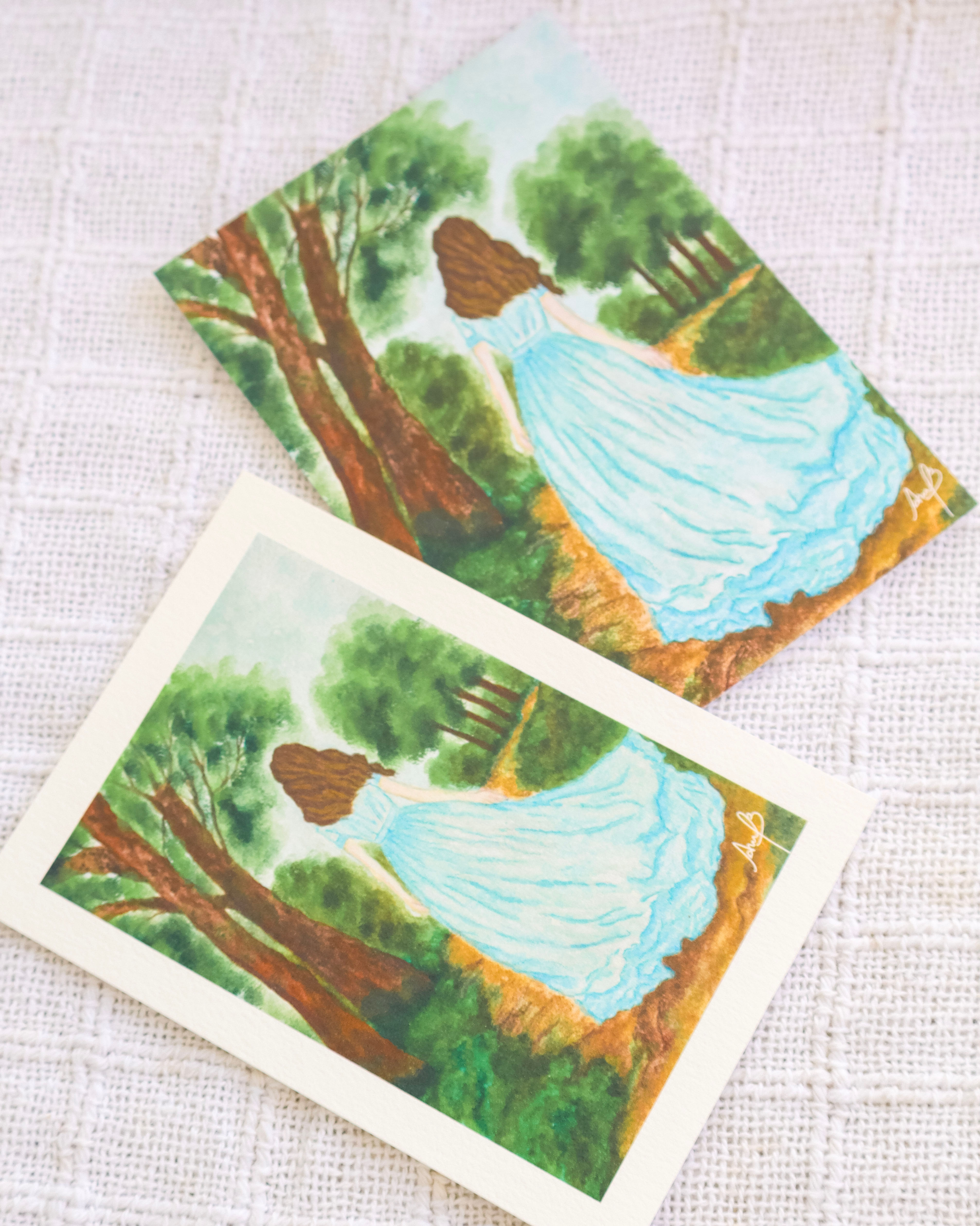 Card de Pintura "sussurro da floresta" - Apricidade