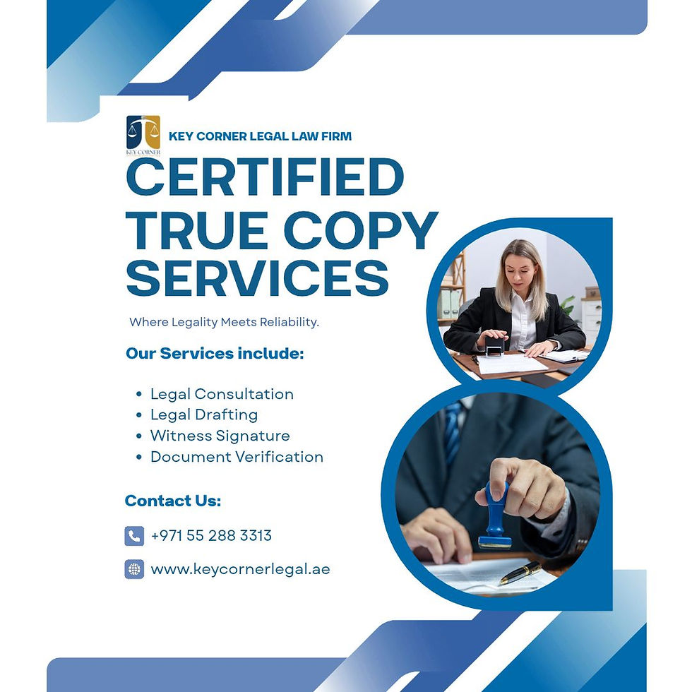 From Original to Certified True Copy: Understanding Document Certification in the UAE