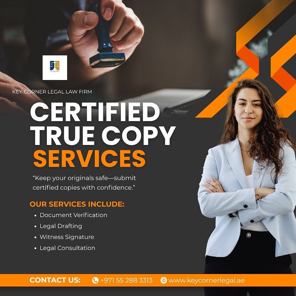 Certified True Copy Services in UAE | Fast & Reliable Document Certification
