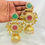 Thumbnail: Handcrafted Gold-Plated Dome Jhumka Earrings