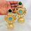 Thumbnail: Handcrafted Gold-Plated Dome Jhumka Earrings