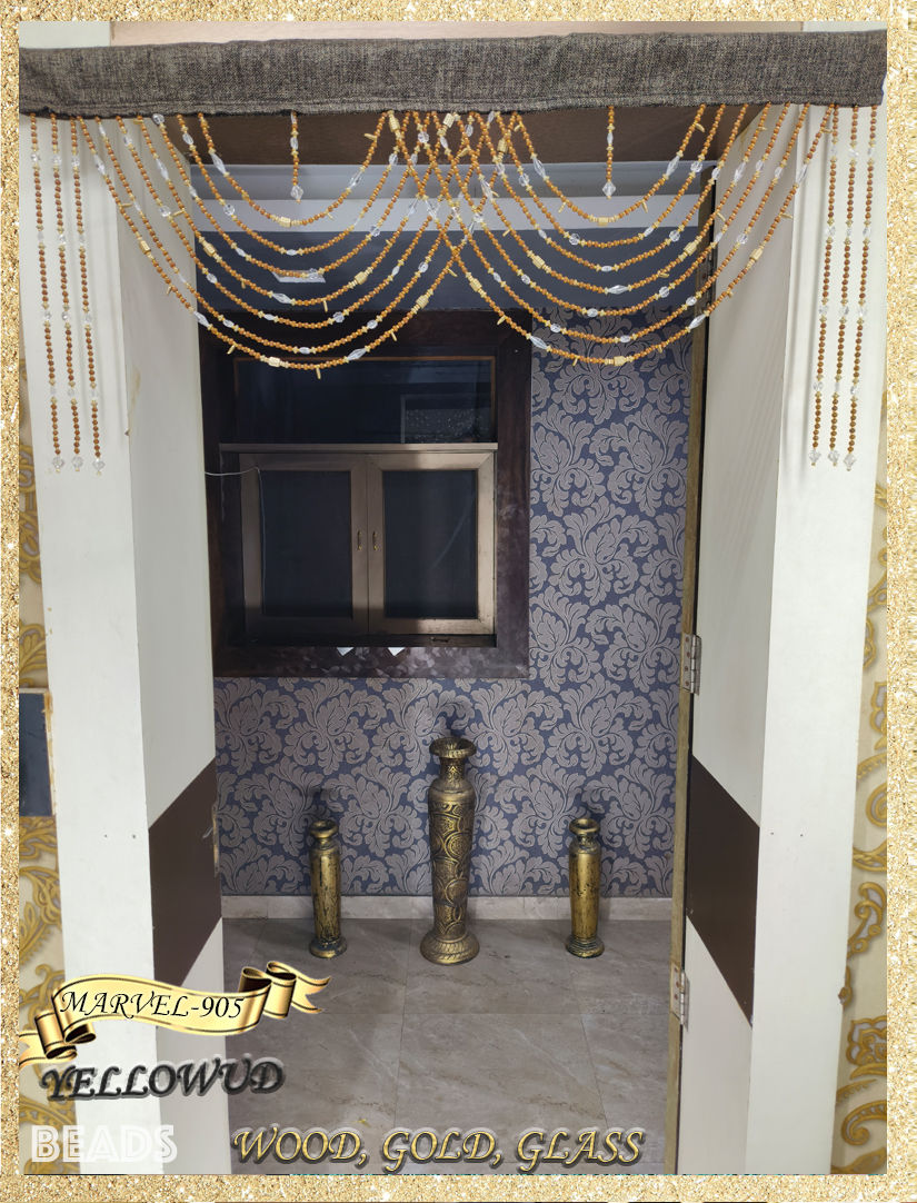 Thumbnail: MARVEL-905 Wooden Crystal Beaded Valance for DOOR